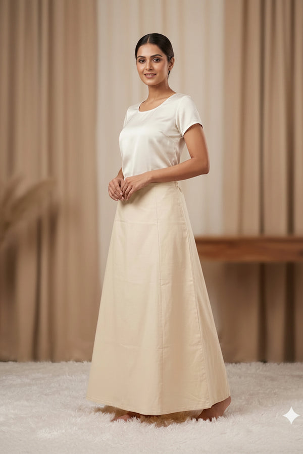 Cotton Cream Off White Saya (Petticoat)