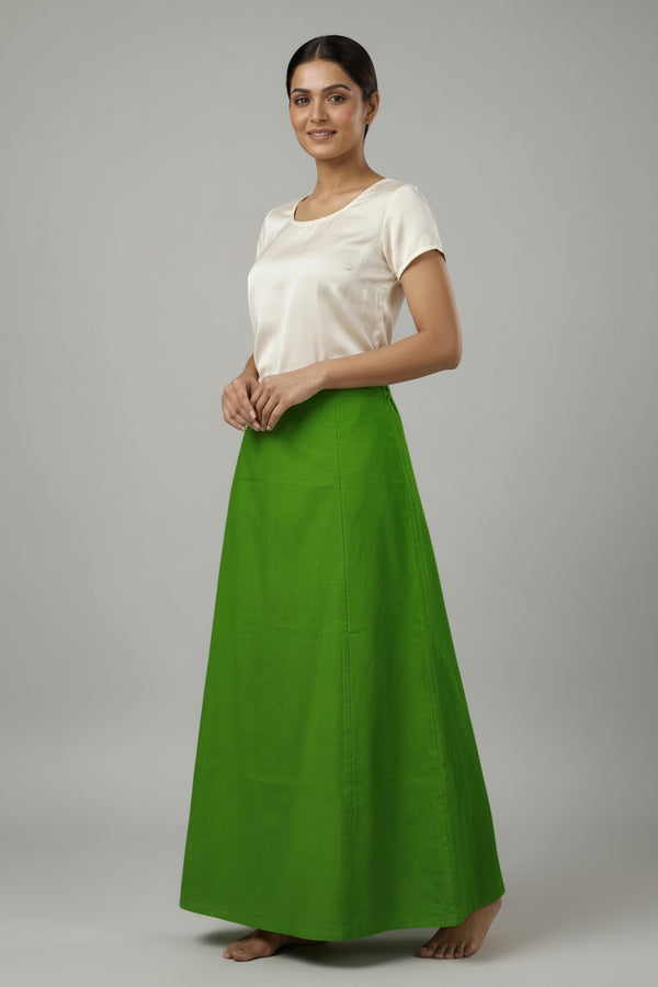 Cotton Parrot Green Saya (Petticoat)