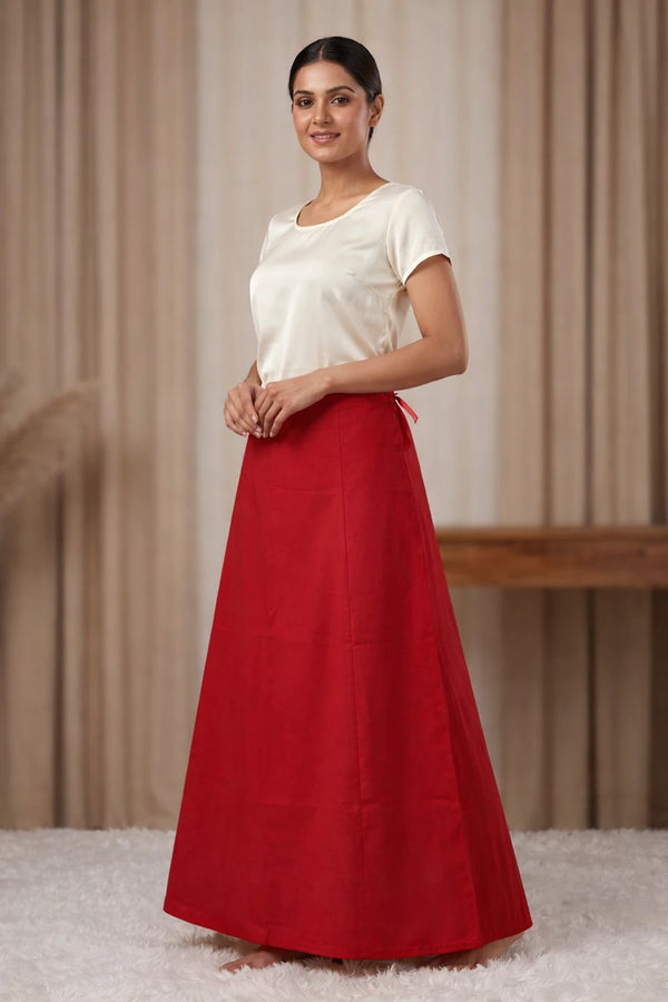 Cotton Red Saya (Petticoat)