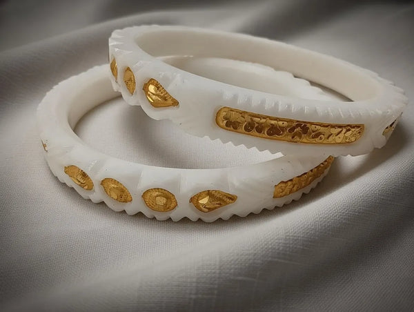 Gold-Plated Sakha Bangles (Style - TBJW1001)