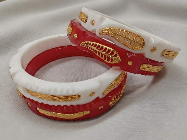 Gold-Plated Sakha Bangles (Style - TBJW1002)