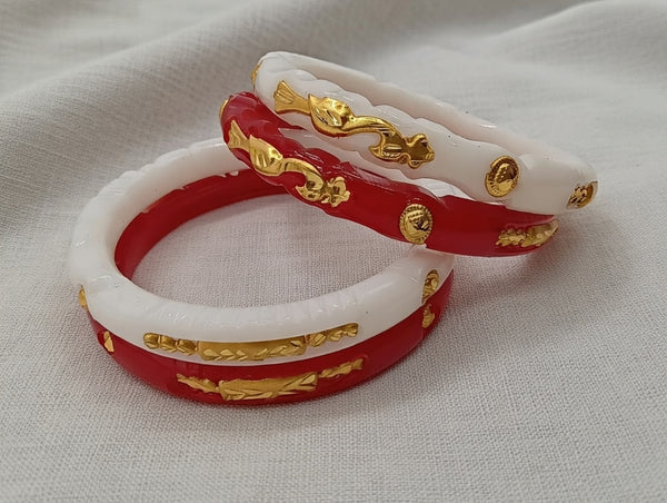 Gold-Plated Sakha Bangles (Style - TBJW1005)