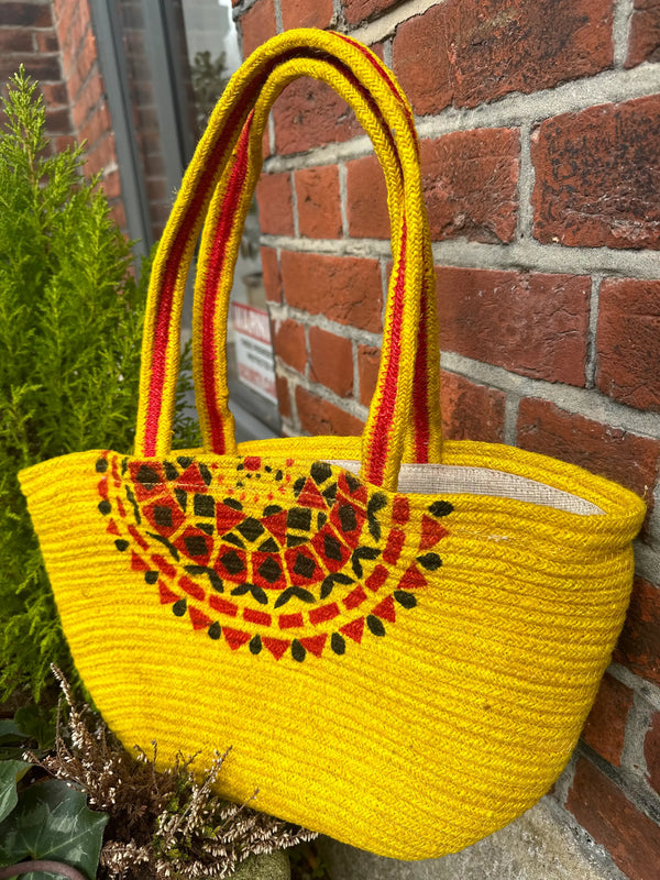HANDMADE JUTE SHOULDER BAG (Code - TBEB1002SB03)