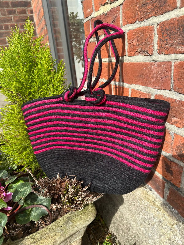 HANDMADE JUTE SHOULDER BAG (Code - TBEB1002SB04)