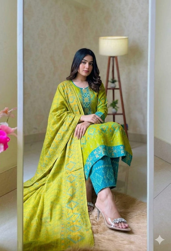 Aarong Cotton Block print Salwar Kamiz