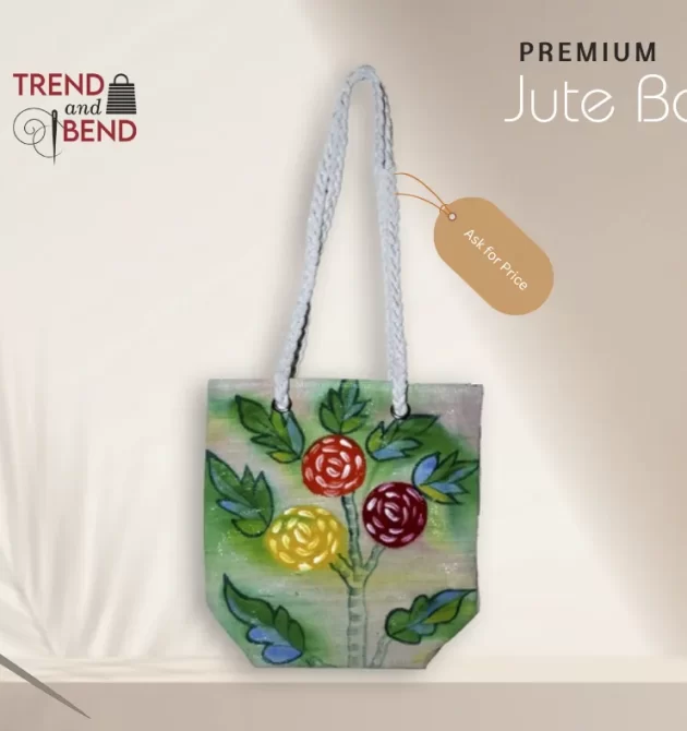 Blooming Elegance Premium Jute Bag