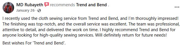 MD Rubayeth Review for Trend and Bend
