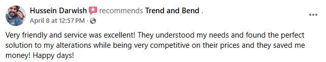 Hussein Darwish Review for Trend and Bend