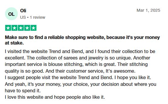 Trend and Bend Customers Reviews