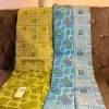 Lime Green Saree with Geometric Pattern and Subtle Accents