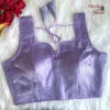 Dual-tone Jimmy Choo Shining Full Stitched Purple Party Blouse