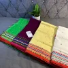 Vibrant Ivory Cotton Buttis Saree